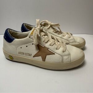 Golden Goose Kids Sneakers in White and Brown